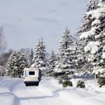 RV In Winter Landscaoe